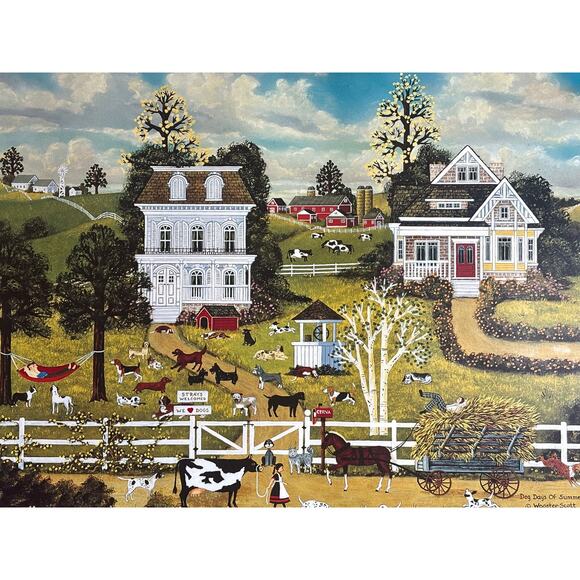 Wooster Scott “Dog Days of Summer” Signed Limited Edition 1128/1375 Framed Print - Picture 9 of 9